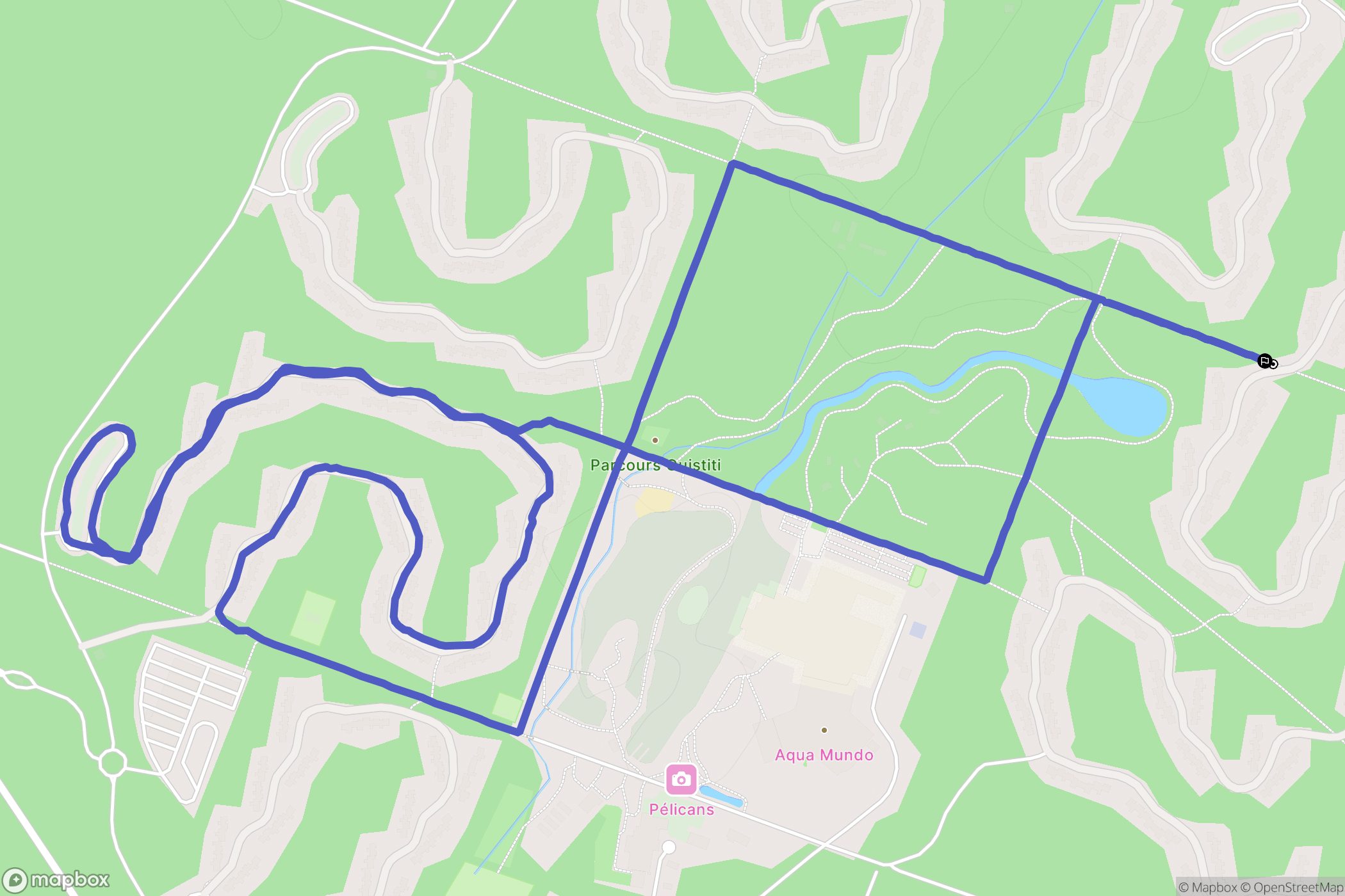 Les Trois-Moutiers : carte du parcours de randonnée - France