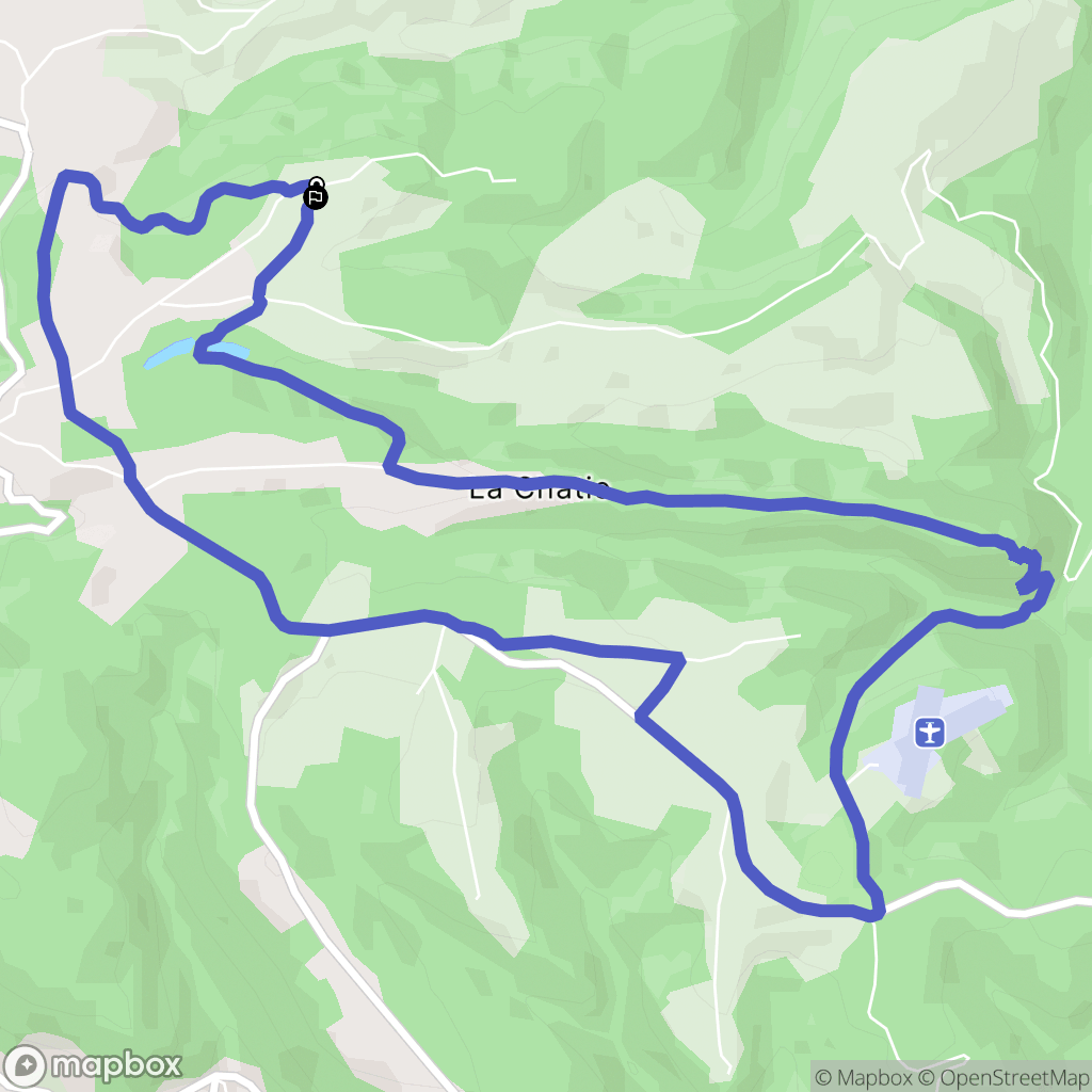 Noailhac : carte du parcours de randonnée - France