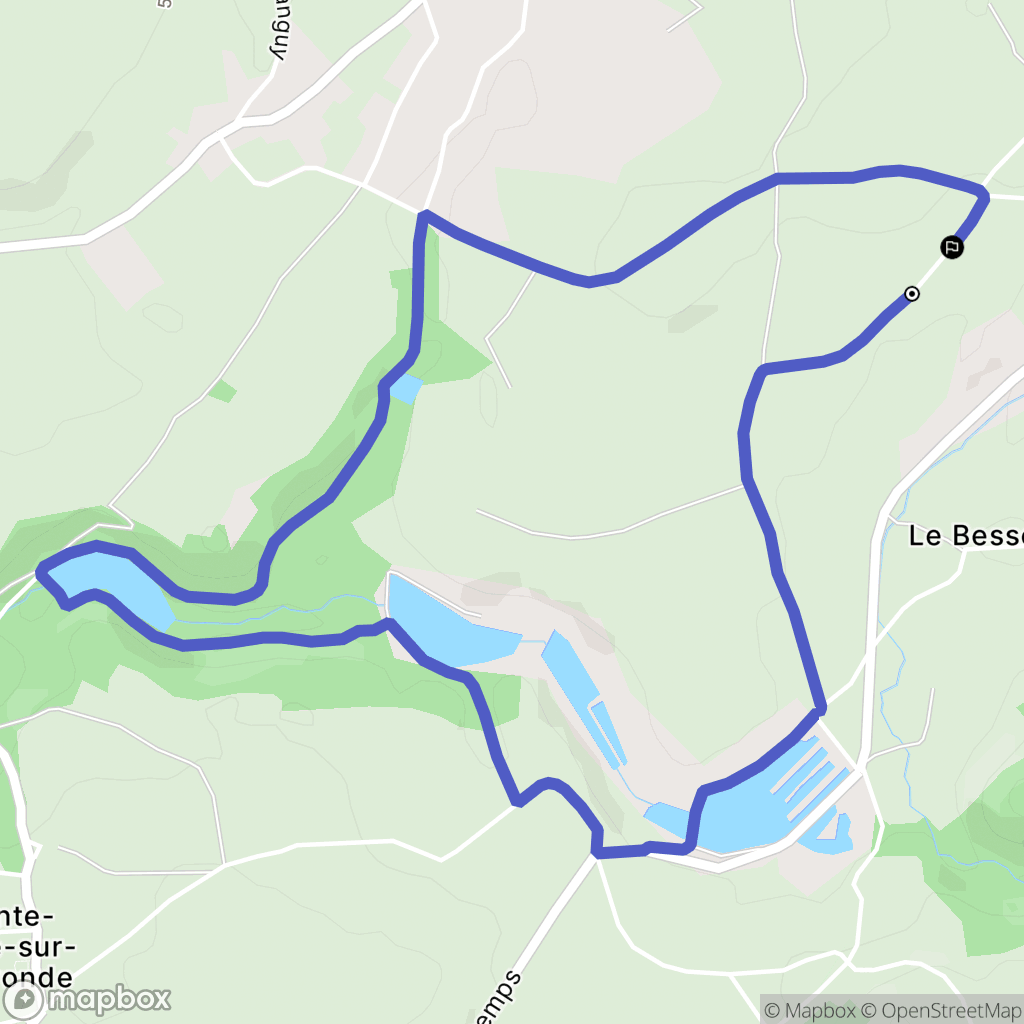 Tramolé : carte du parcours de randonnée - France