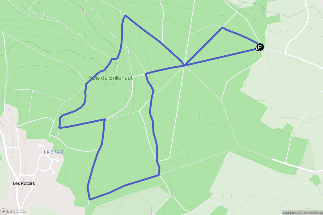 Saint-Aubin-sur-Gaillon : carte du parcours de randonnée - France