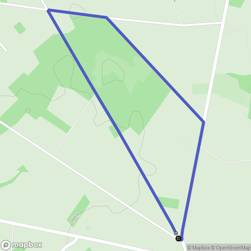 Jullouville : carte du parcours de randonnée - France