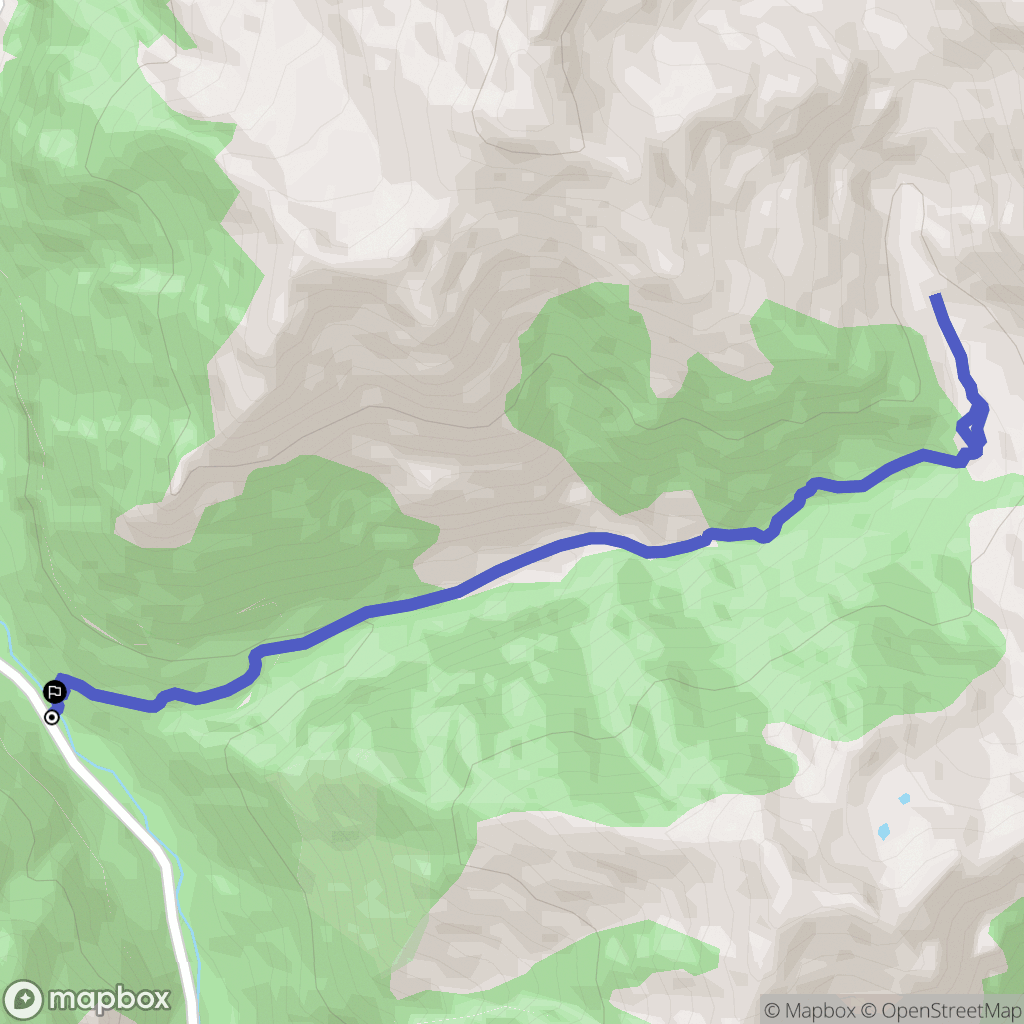Chisagüés : carte du parcours de randonnée - Spain