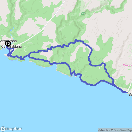 Serpentona : carte du parcours de randonnée - Spain