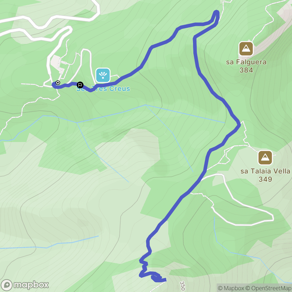 Alcudia : carte du parcours de randonnée - Spain