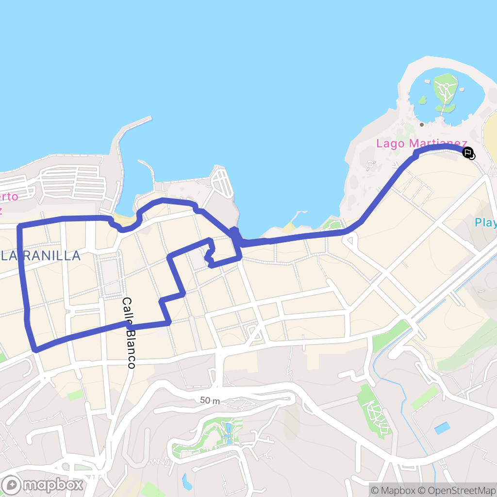 Puerto de la Cruz : carte du parcours de randonnée - Spain