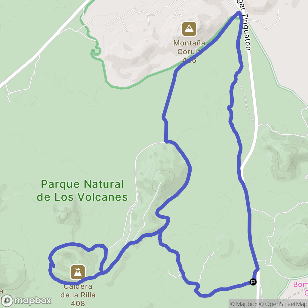 Masdache : carte du parcours de randonnée - Spain