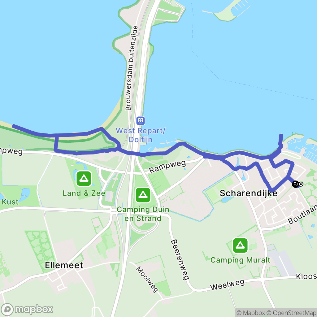 Scharendijke: routekaart voor buitenactiviteiten - Netherlands
