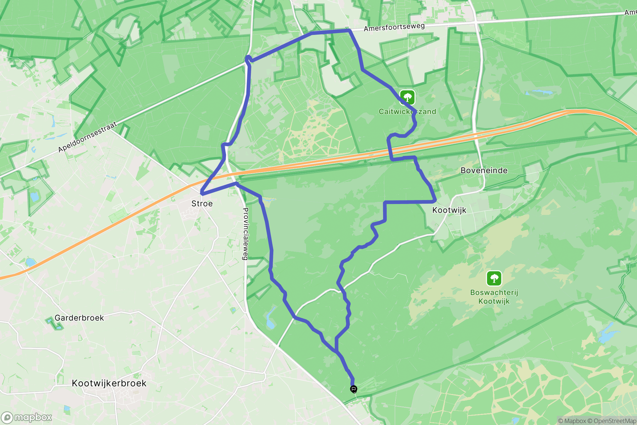 Kootwijk: routekaart voor buitenactiviteiten - Netherlands