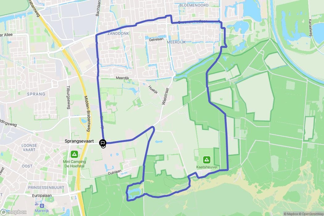 Kaatsheuvel: routekaart voor buitenactiviteiten - Netherlands