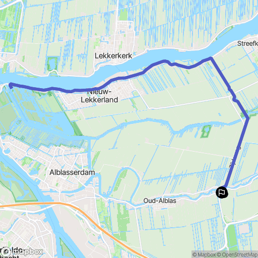 Oud-Alblas: routekaart voor buitenactiviteiten - Netherlands