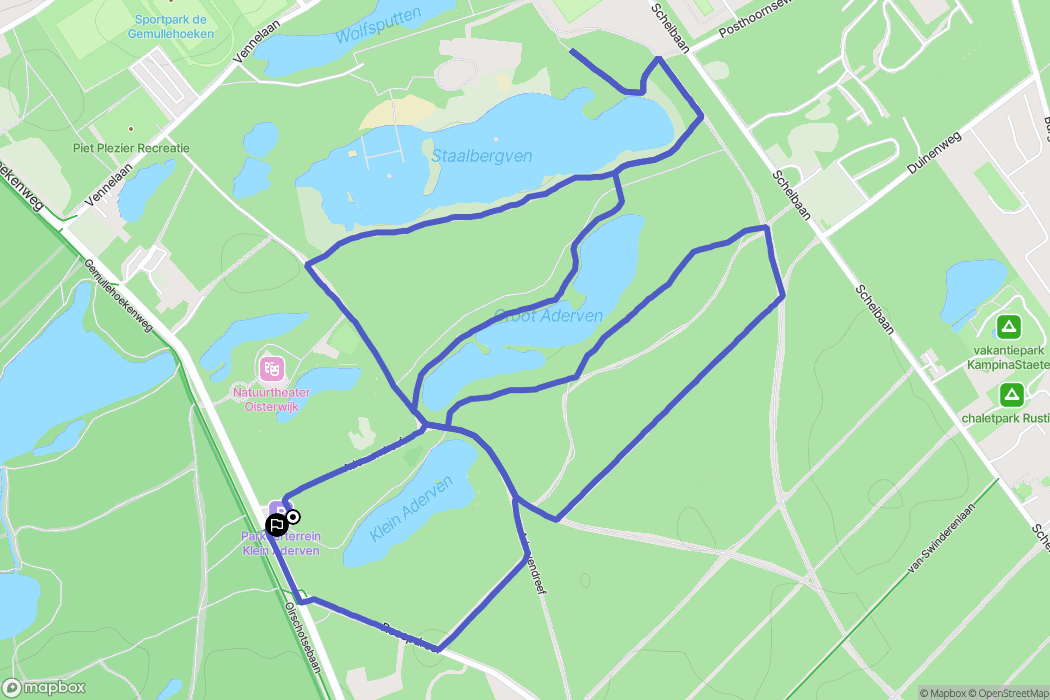 Oisterwijk: routekaart voor buitenactiviteiten - Netherlands