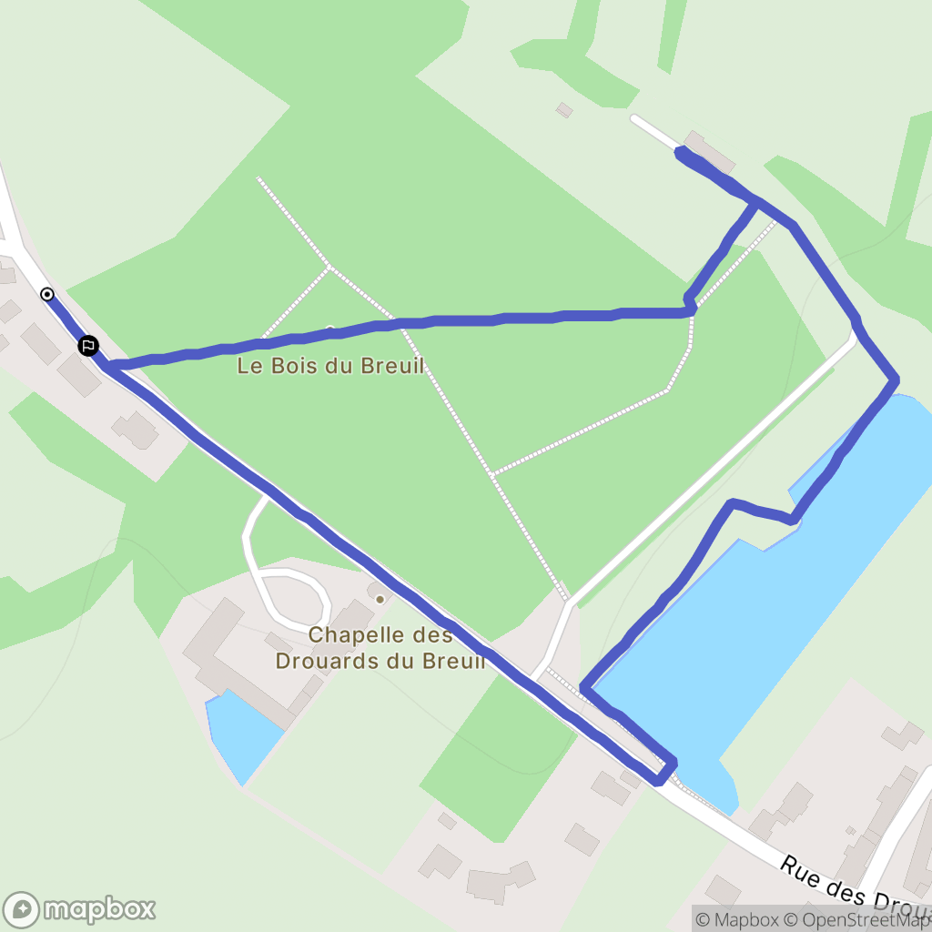 Bouguenais : carte du parcours de randonnée - France