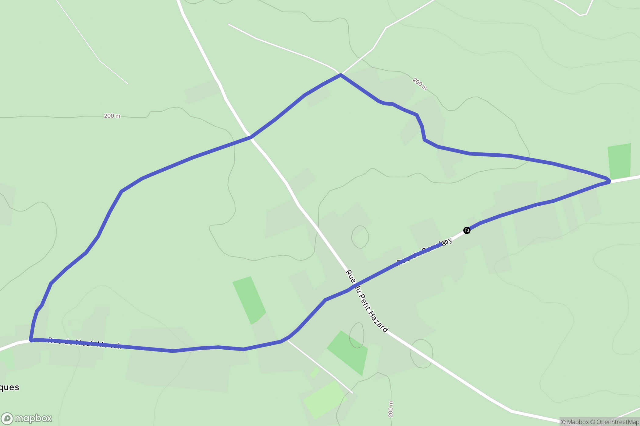 Ledinghem : carte du parcours de randonnée - France
