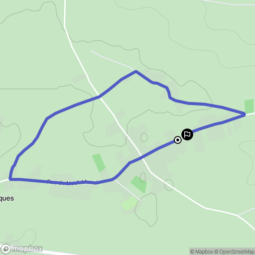 Ledinghem : carte du parcours de randonnée - France