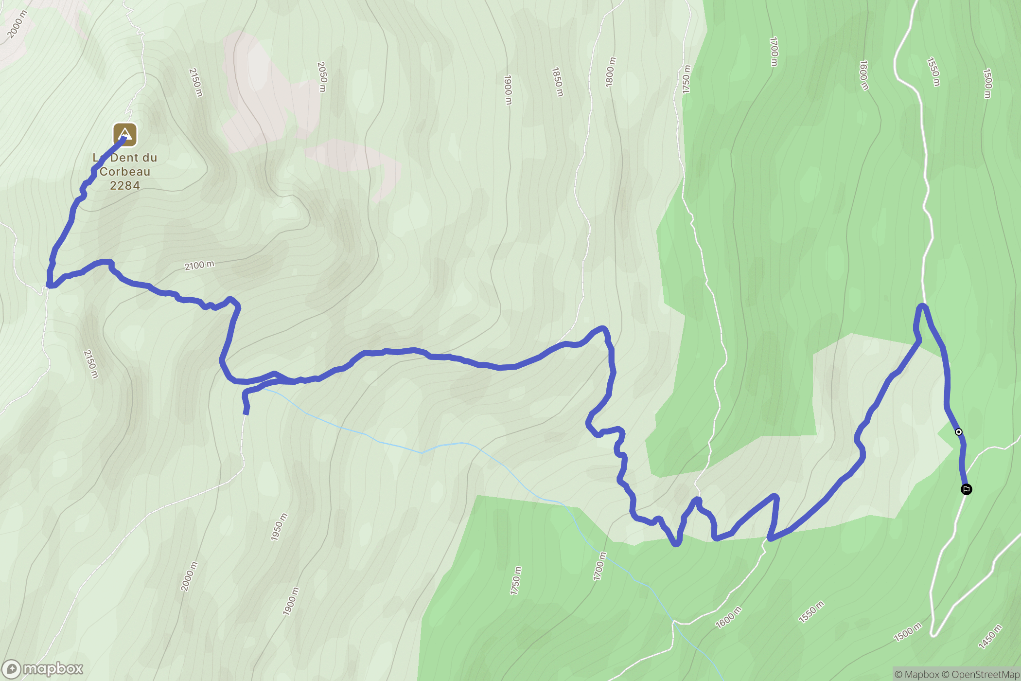 Saint-Paul-sur-Isère : carte du parcours de randonnée - France