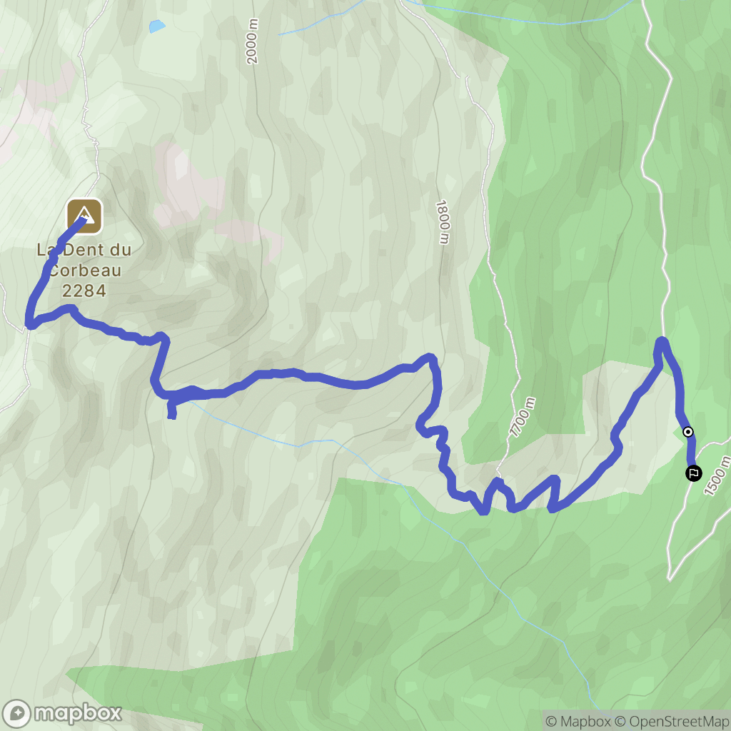 Saint-Paul-sur-Isère : carte du parcours de randonnée - France