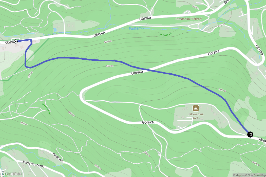 Bielsko-Biała: mapa trasy - Poland