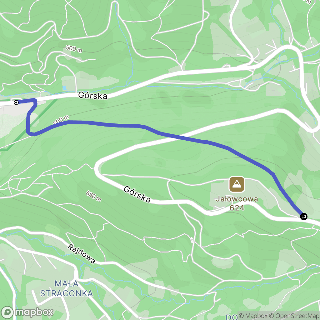 Bielsko-Biała: mapa trasy - Poland