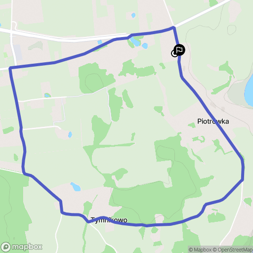 Powiat: mapa trasy - Poland