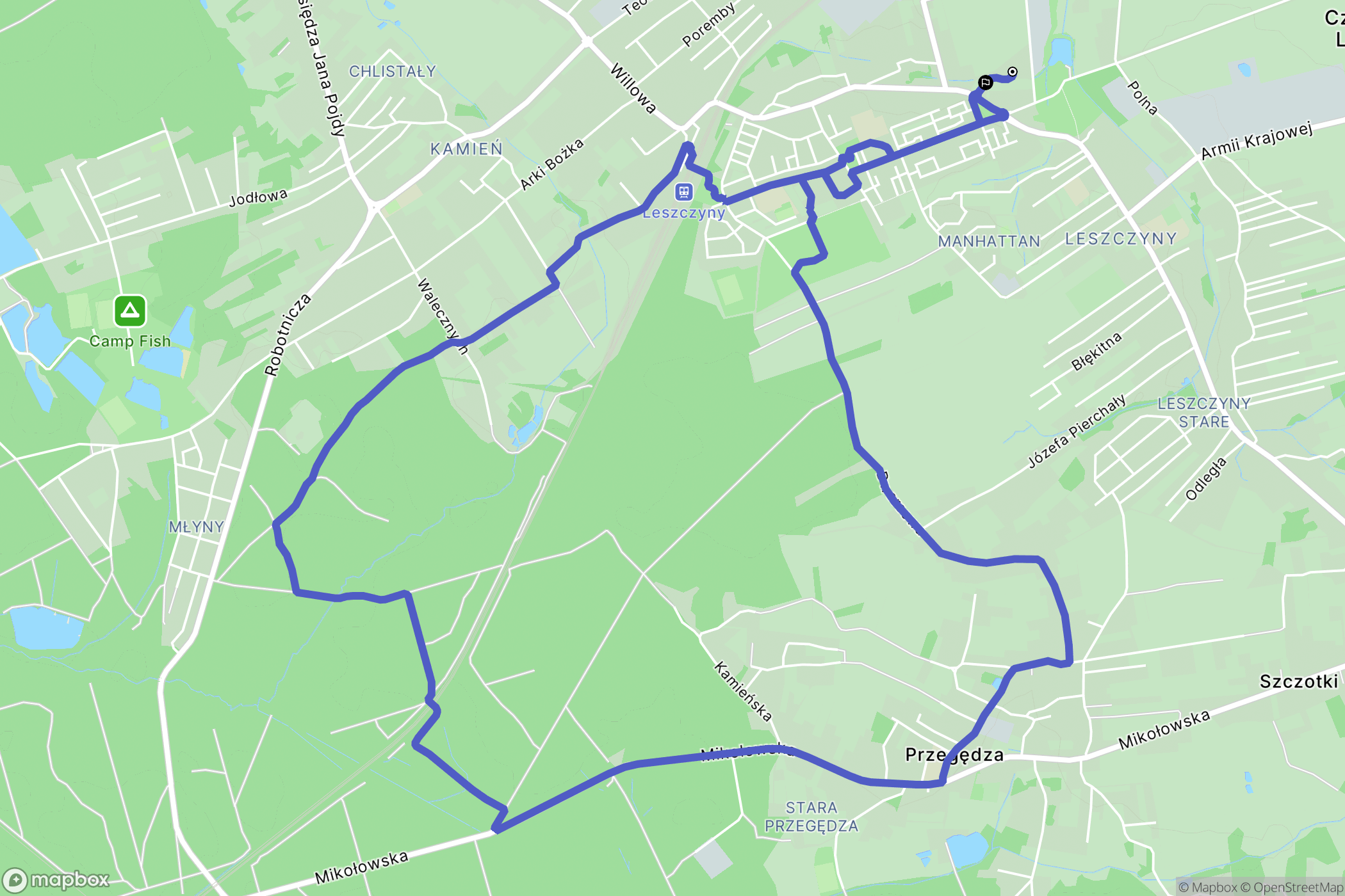 Czerwionka-Leszczyny: mapa trasy - Poland