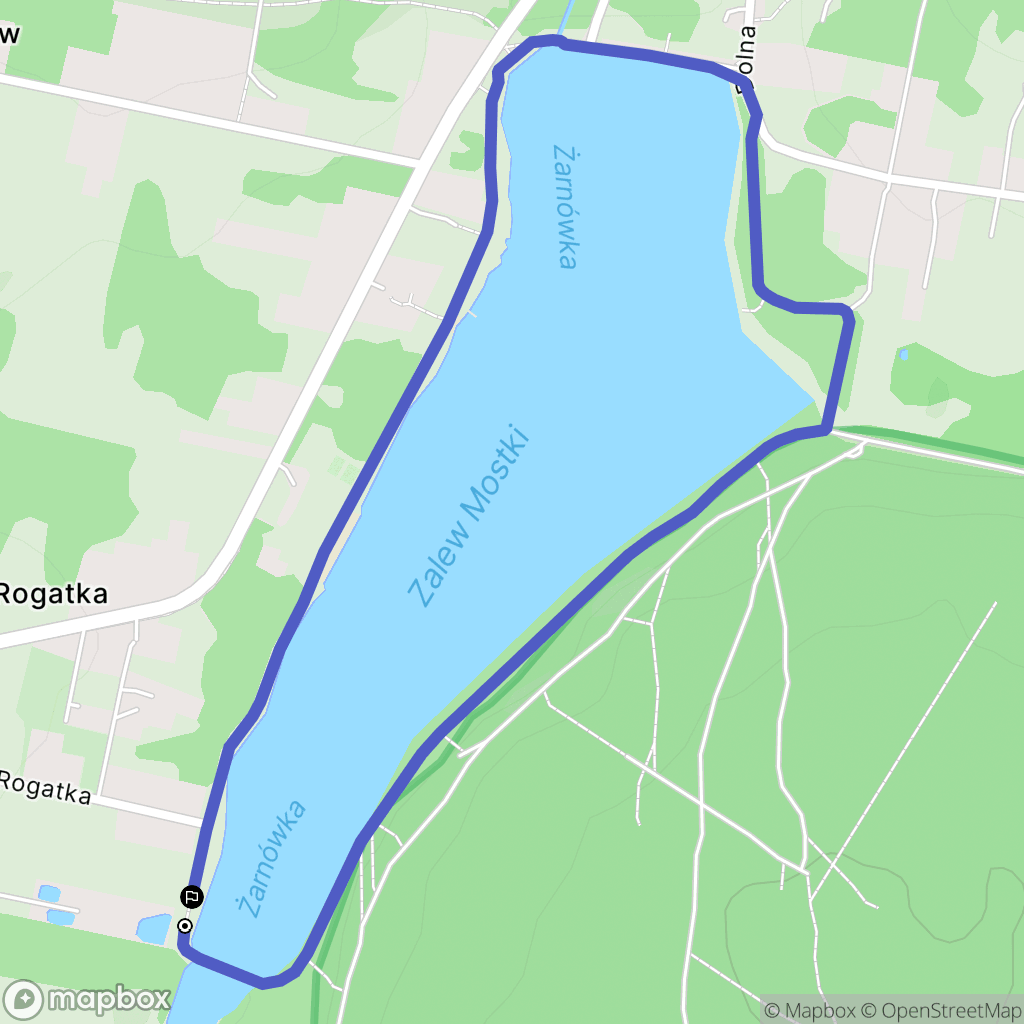 Mostki: mapa trasy - Poland