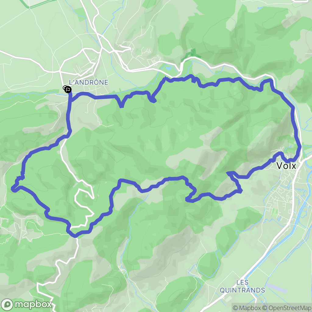 Dauphin : carte du parcours de randonnée - France