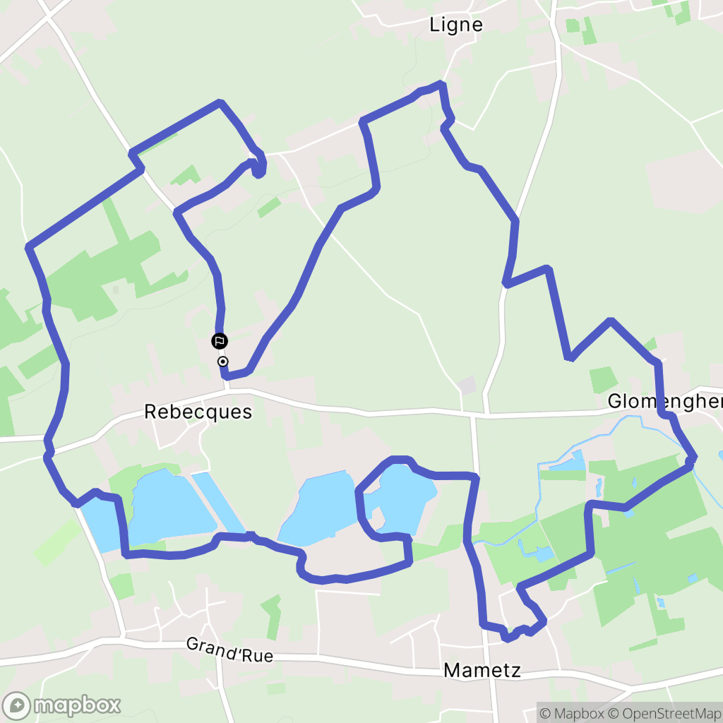 Saint-Augustin : carte du parcours de randonnée - France