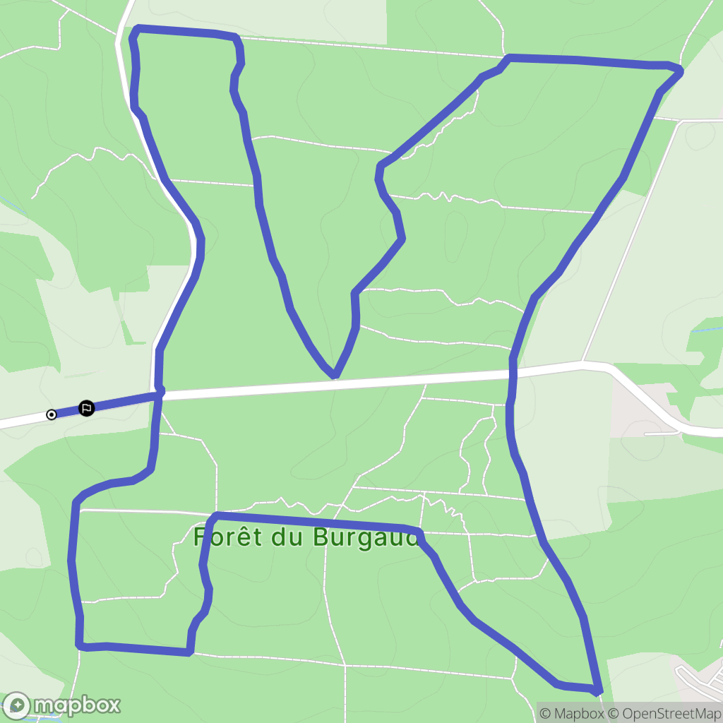 Bellesserre : carte du parcours de randonnée - France