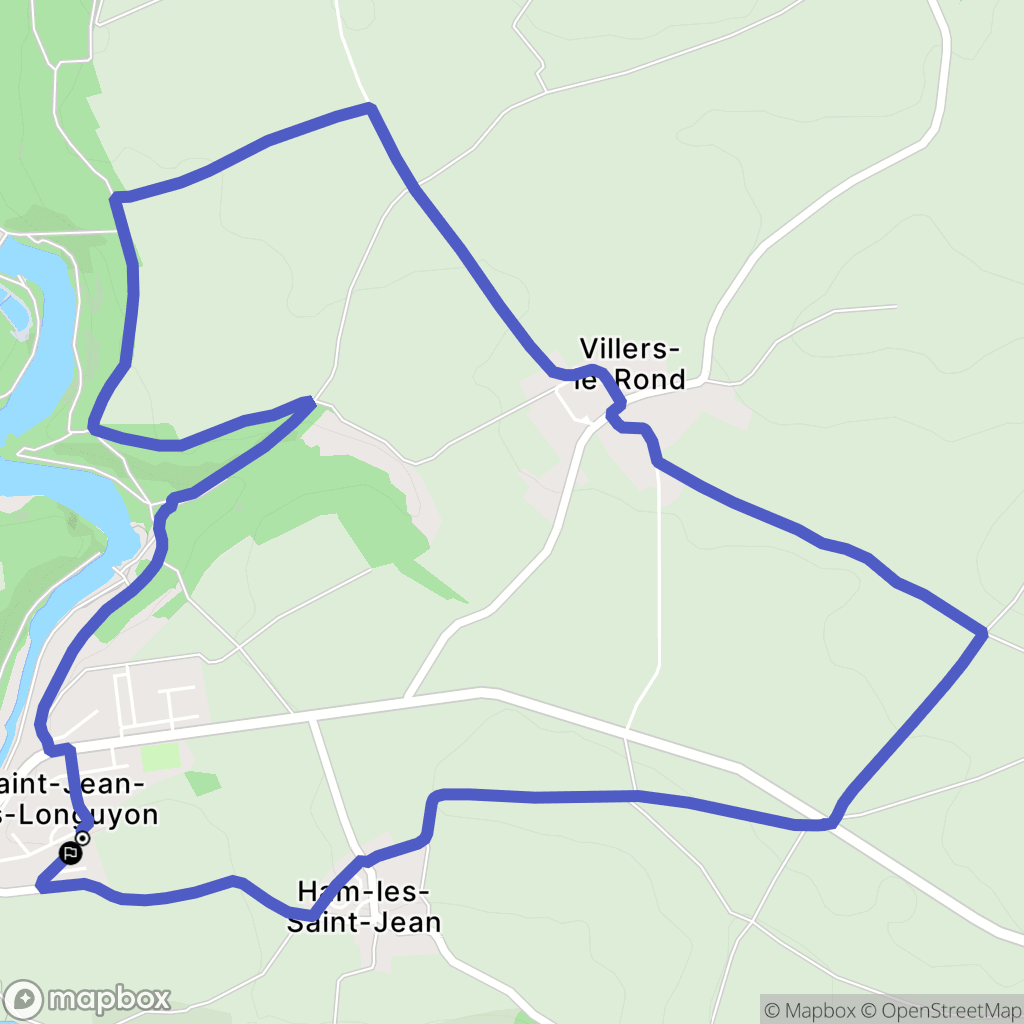 Saint-Jean-lès-Longuyon : carte du parcours de randonnée - France