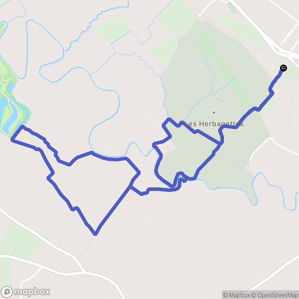 Canapville : carte du parcours de randonnée - France