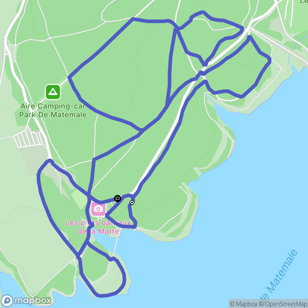 Les Angles : carte du parcours de randonnée - France