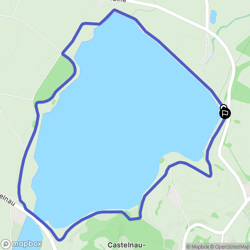 Castelnau-Magnoac : carte du parcours de randonnée - France