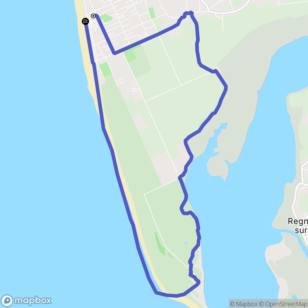 Agon-Coutainville : carte du parcours de randonnée - France
