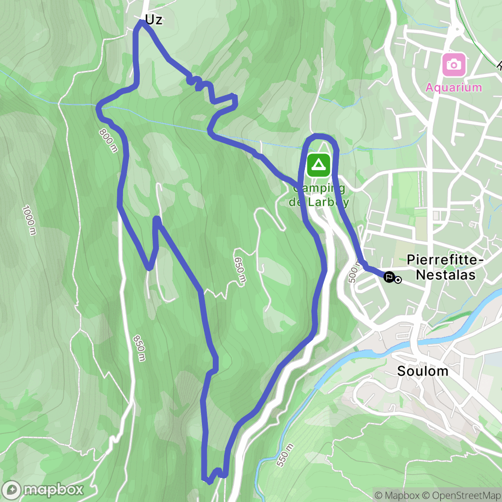 Pierrefitte-Nestalas : carte du parcours de randonnée - France