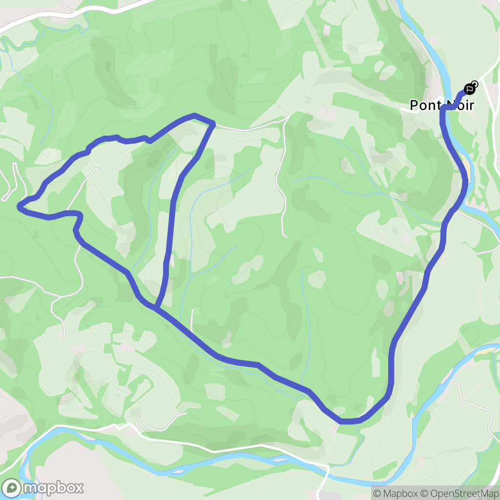 Oloron-Sainte-Marie : carte du parcours de randonnée - France
