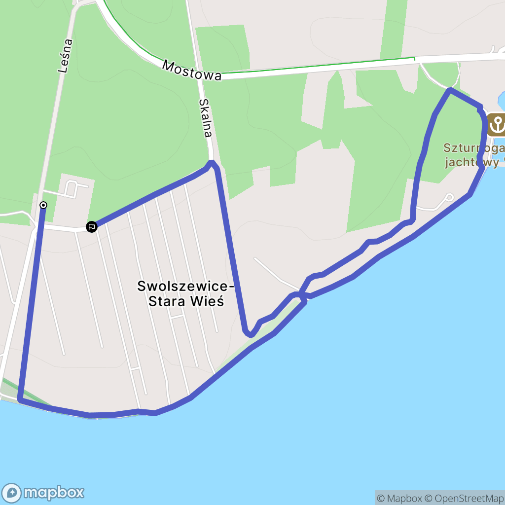 Swolszewice Małe: mapa trasy - Poland