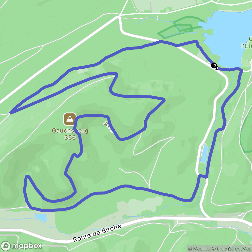 Philippsbourg : carte du parcours de randonnée - France