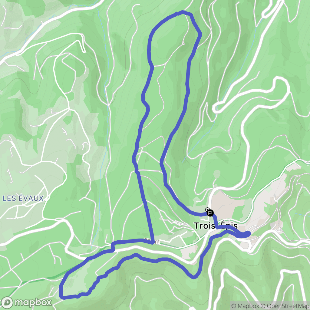 Ammerschwihr : carte du parcours de randonnée - France