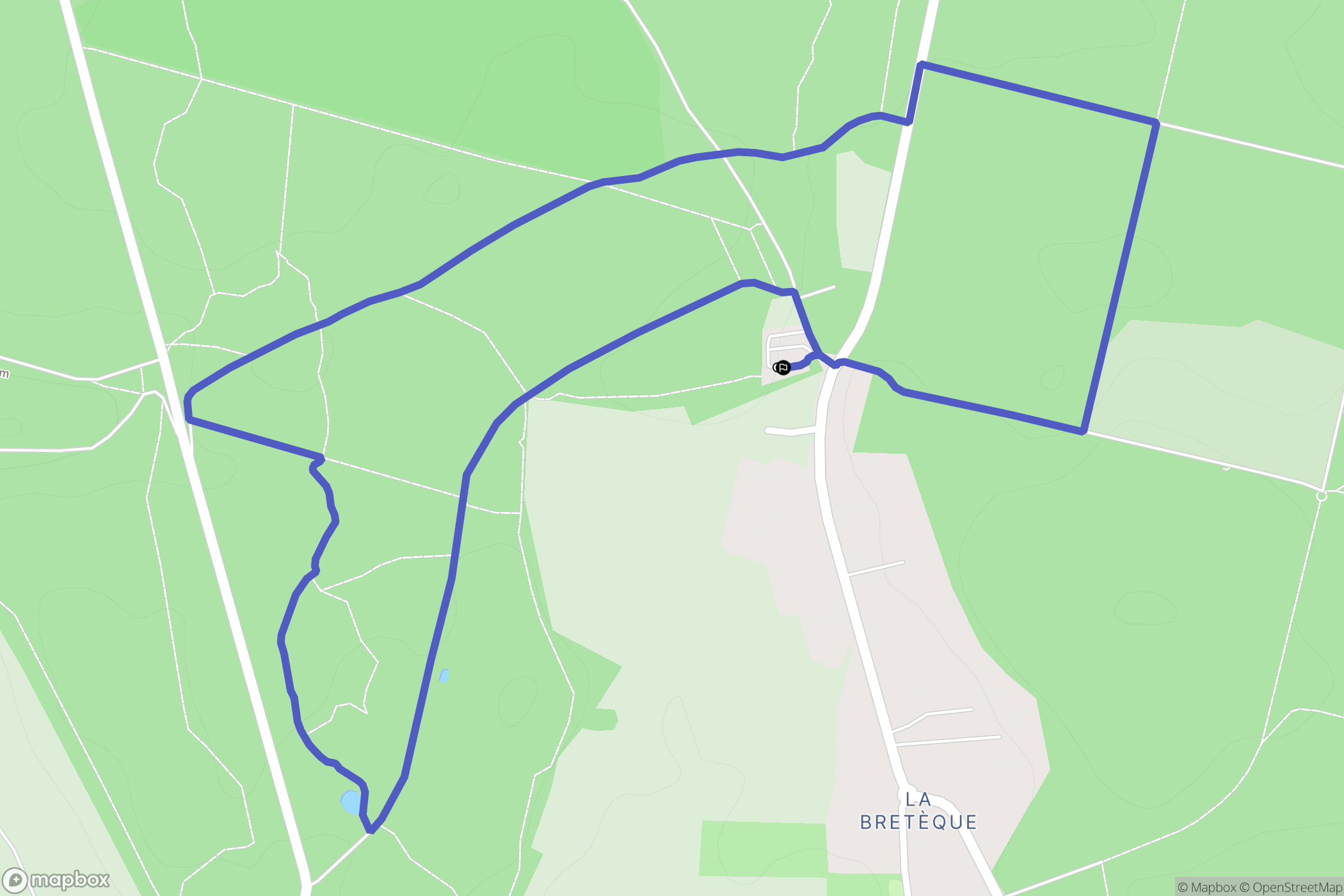 Bois-Guillaume : carte du parcours de randonnée - France