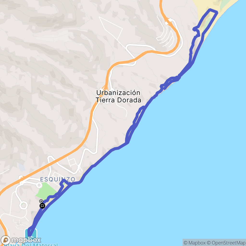 Esquinzo : carte du parcours de randonnée - Spain