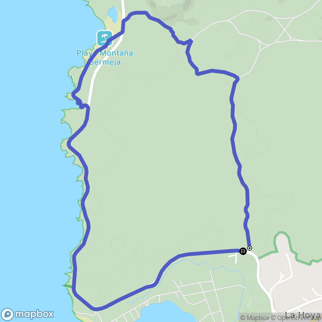  : carte du parcours de randonnée - Spain