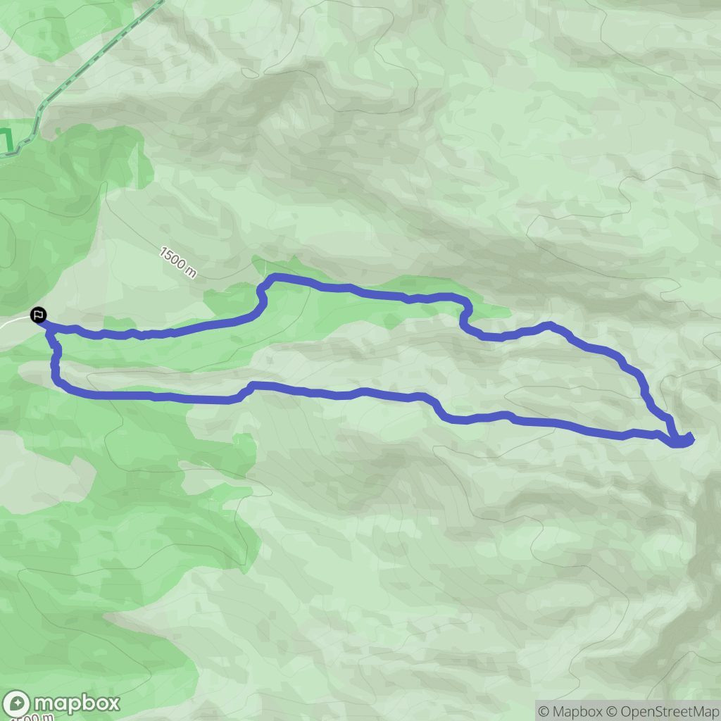 : carte du parcours de randonnée - Spain
