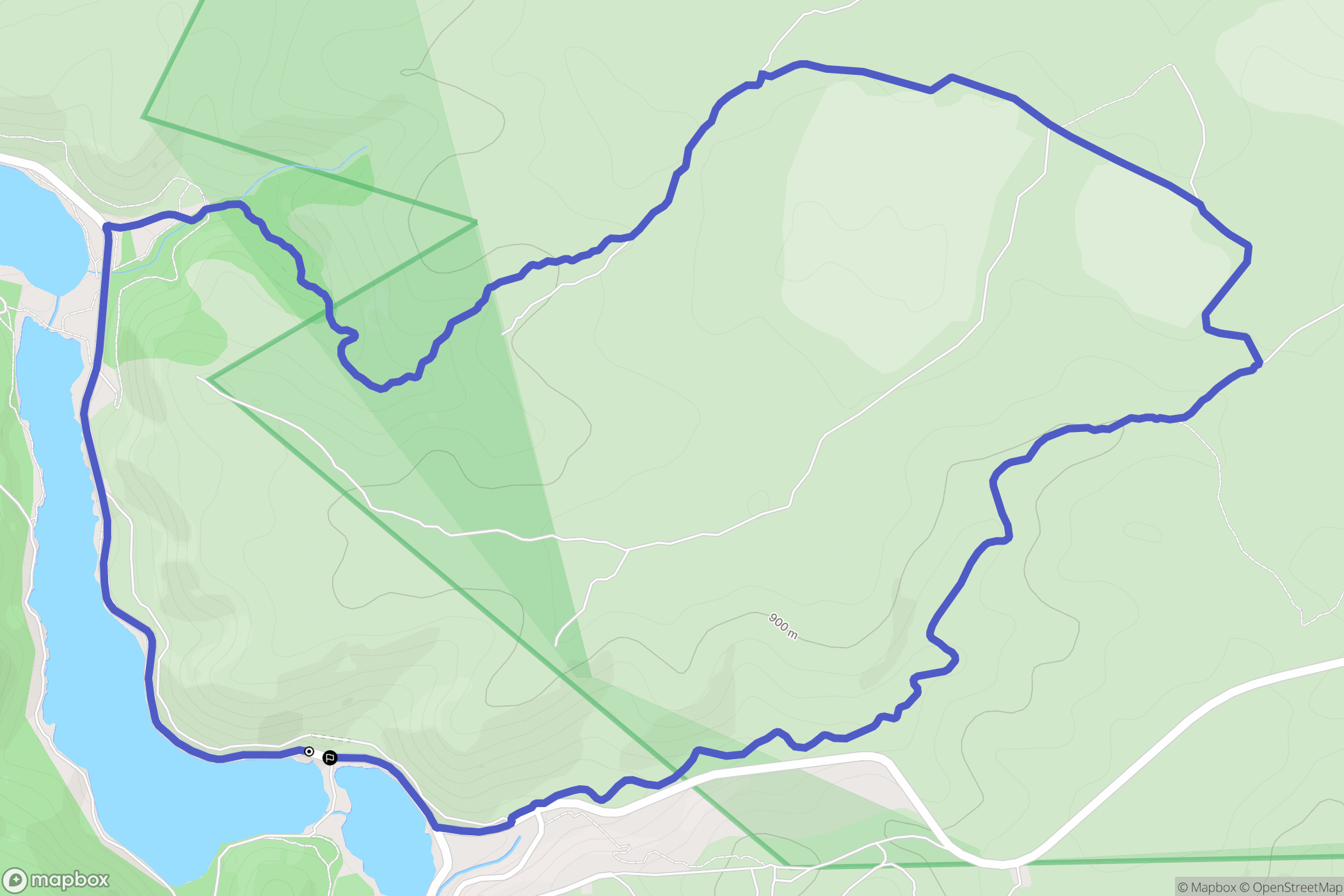 Ossa de Montiel : carte du parcours de randonnée - Spain