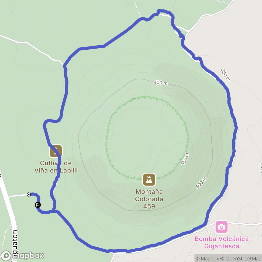 Masdache : carte du parcours de randonnée - Spain