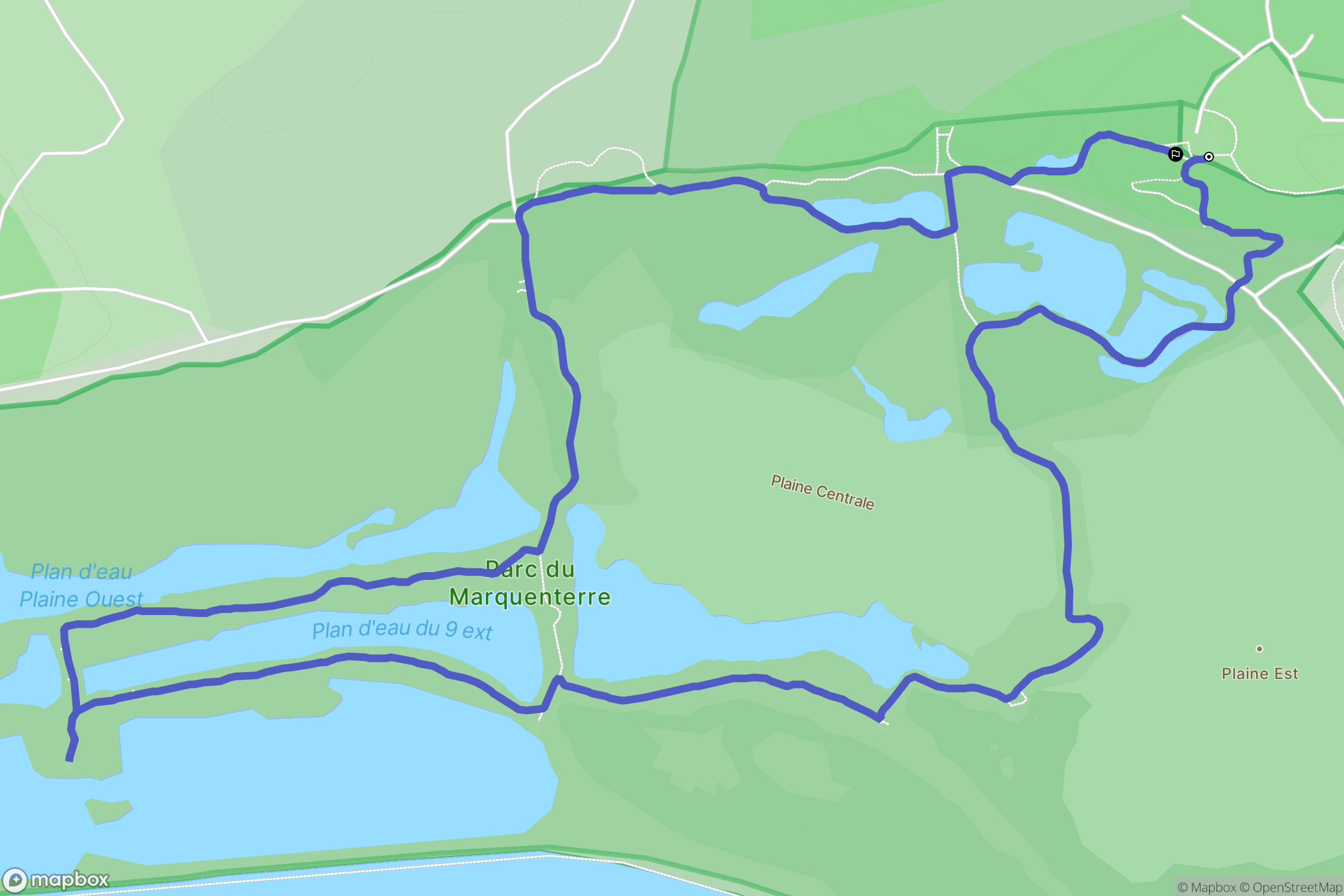 Saint-Quentin-en-Tourmont : carte du parcours de randonnée - France