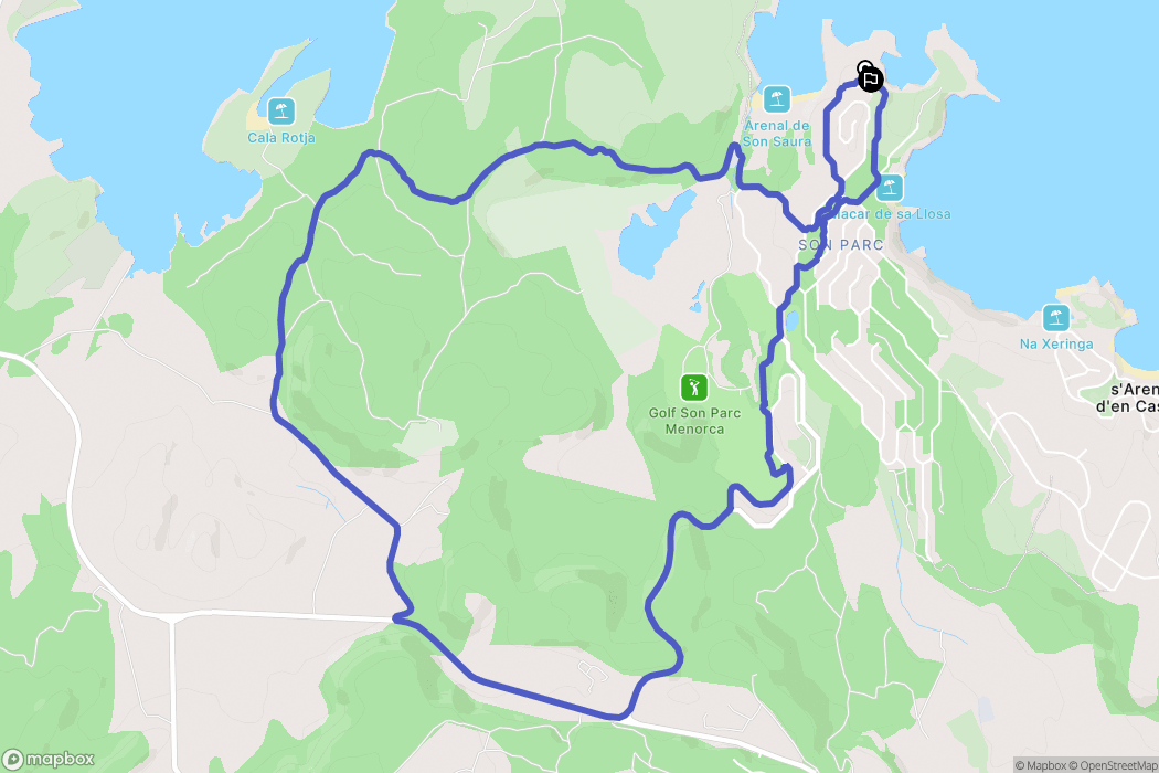 Son Parc : carte du parcours de randonnée - Spain