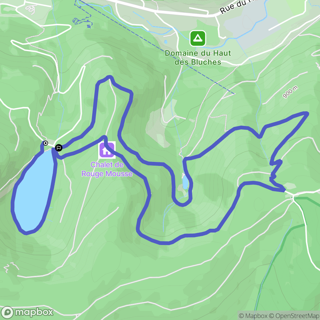 La Bresse : carte du parcours de randonnée - France