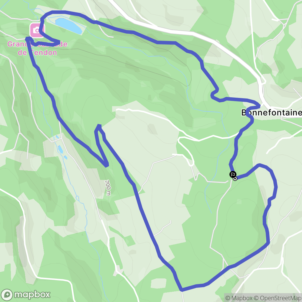 Le Tholy : carte du parcours de randonnée - France