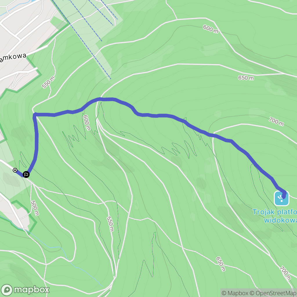 Lądek-Zdrój: mapa trasy - Poland