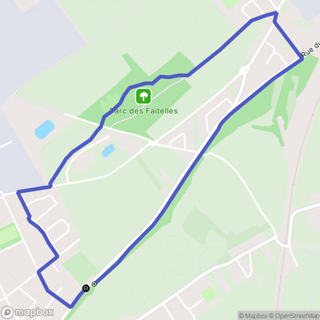 Vendin-le-Vieil : carte du parcours de randonnée - France
